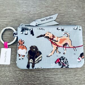 Vera Bradley Dog Show Zip ID Coin Purse Wallet